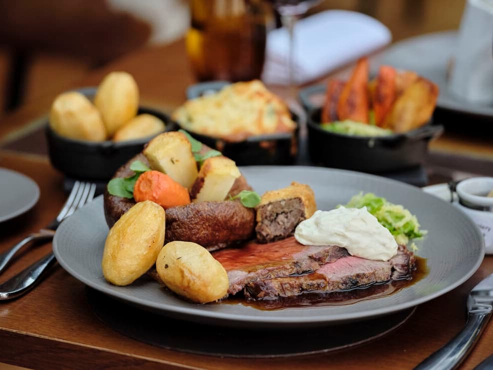 Signature Sunday Lunch for Two with Champagne